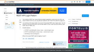 REST API Login Pattern - Stack Overflow