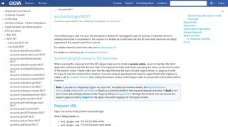 accounts.login REST - Gigya Documentation - Developers Guide