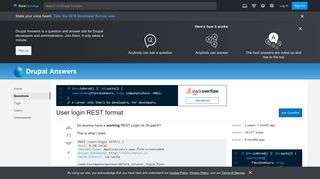 8 - User login REST format - Drupal Answers