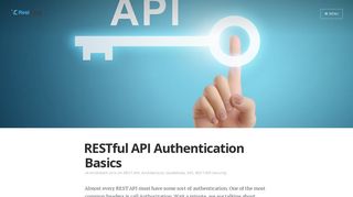 RESTful API Authentication Basics - REST API and Beyond - RestCase