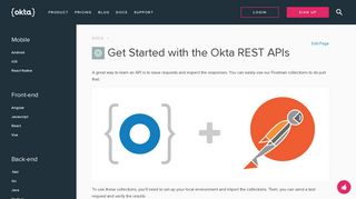 Get Started with the Okta REST APIs | Okta Developer