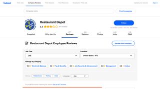 Working at Restaurant Depot: 860 Reviews | Indeed.com