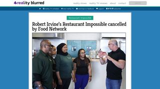 Robert Irvine's Restaurant Impossible cancelled by Food Network ...