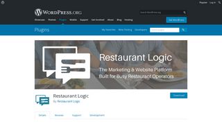 Restaurant Logic | WordPress.org