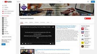 Restaurant Solutions - YouTube