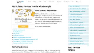 RESTful Web Services Tutorial with Example - Guru99
