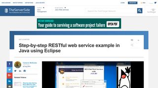 Step-by-step RESTful web service example in Java using Eclipse