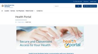 Health Portal | Reston Breast Care Specialists