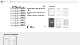 Use this sign-out sheet to log when students come and go from the ...