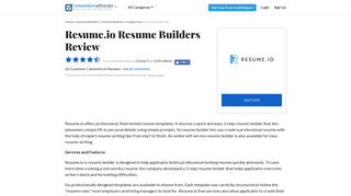 2019 Resume.io Reviews: Resume Builders - ConsumersAdvocate.org