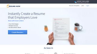 Resume-Now: Free Resume Builder | Job Seeker Tools