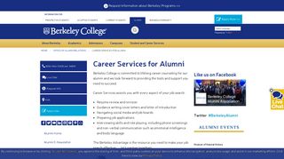 Alumni Career Services | College Alumni | Online College - Berkeley ...