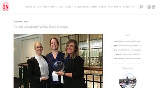 Retail Academy Wins Best Design - Cotton on Group