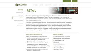 Retail :: Champion Logistics Group