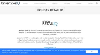 Monday Retail IQ | EnsembleIQ