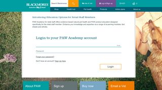 Login to your PAW Academy account - Blackmores