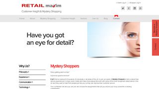 Mystery Shoppers | Mystery Shopping Jobs | Retail Maxim