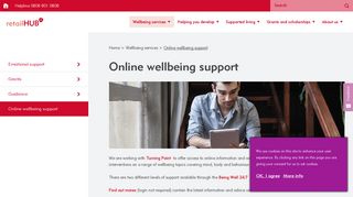 Online wellbeing support | retailTRUST