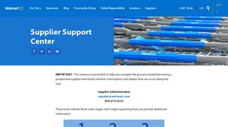 Supplier Support Center - Walmart Corporate