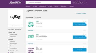 LogMeIn Promo Codes, 24 Coupons 2019 - RetailMeNot