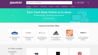 Cash Back Offers & Deals: Shop & Earn Rewards on ... - RetailMeNot