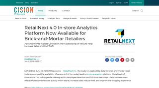 RetailNext 4.0 In-store Analytics Platform Now Available for Brick ...
