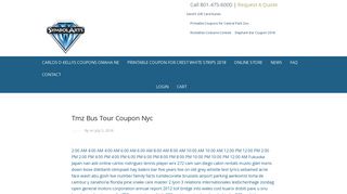 Tmz Bus Tour Coupon Nyc - Symbol Arts