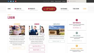 Login - Lipari Foods | Lipari Foods