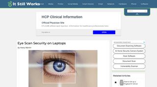 Eye Scan Security on Laptops | It Still Works