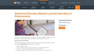 Retirement Directions Website Launches New Wave of ... - pnc