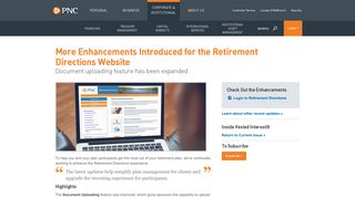 More Enhancements for Retirement Directions Website | PNC