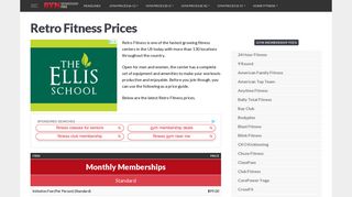 Retro Fitness Prices - Gym Membership Fees