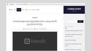 Android login and registration form using retrofit and PHP, MYSQL ...