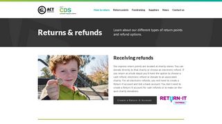 How to return - ACT Container Deposit Scheme