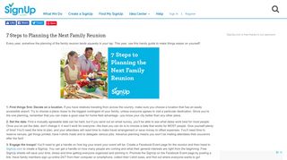7 Steps to Plan your Next Family Reunion | SignUp.com