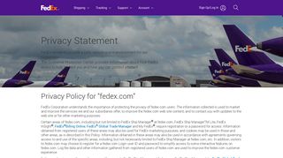 Privacy Policy | FedEx Reunion
