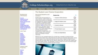 The Student Loan Finance Corporation - College Scholarships