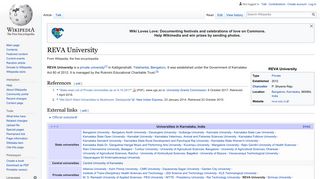 REVA University - Wikipedia