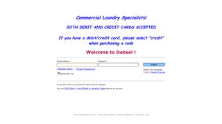 Commercial Laundry Specialists! BOTH DEBIT AND CREDIT CARDS ...