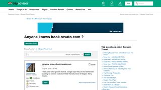 Anyone knows book.revato.com ? - Bargain Travel Forum - TripAdvisor