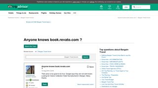 Anyone knows book.revato.com ? - Bargain Travel Message Board ...