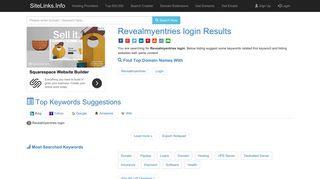 Revealmyentries login Results For Websites Listing - SiteLinks.Info
