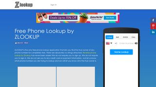 Free Phone Lookup | Get Full Name Instantly | ZLOOKUP