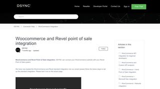 Woocommerce and Revel point of sale integration – DSYNC