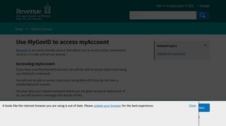 Use MyGovID to access myAccount