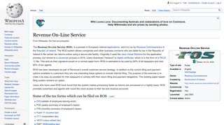 Revenue On-Line Service - Wikipedia
