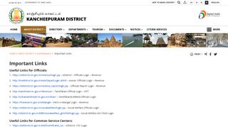 Important Links | Kancheepuram District,Government of Tamilnadu ...