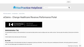 eClaims - Change Healthcare Revenue Performance Portal ...