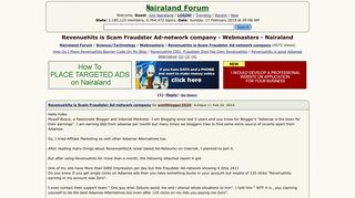 Revenuehits is Scam Fraudster Ad-network company - Webmasters ...