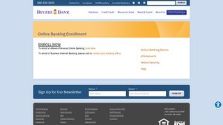 Online Banking Enrollment | Revere Bank